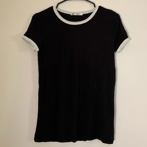 Black Short Sleeve Top